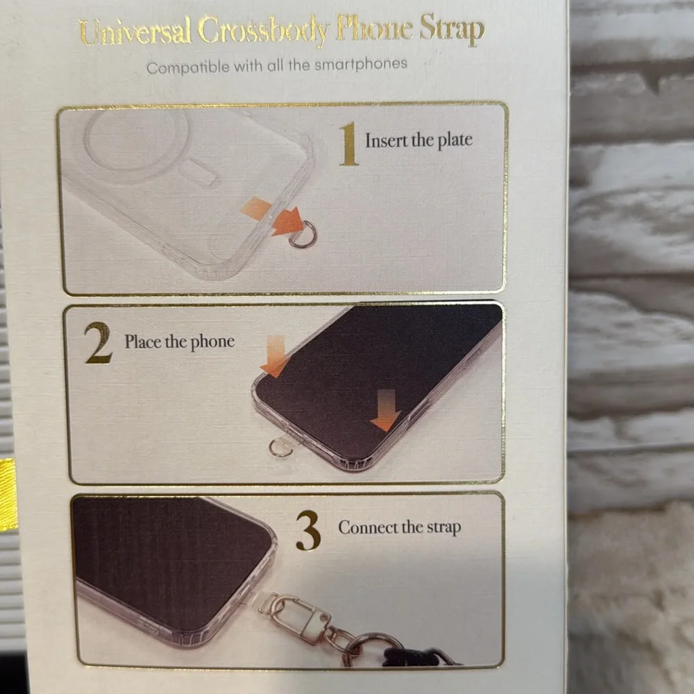 Artikl Universal Crossbody Phone Strap in Blue and Gold